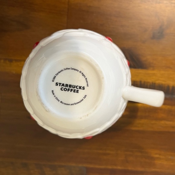 Starbucks 2004 Poinsettia Holiday Mug - Picture 3 of 3